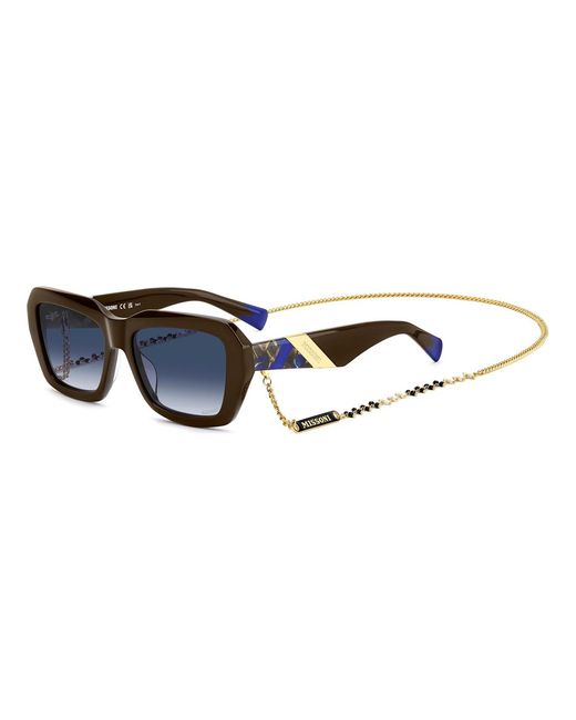 Missoni Blue Logo Detail Sunglasses