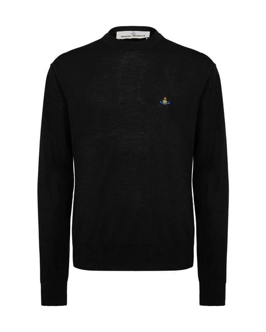 Vivienne Westwood Black Crew Neck Jumper for men