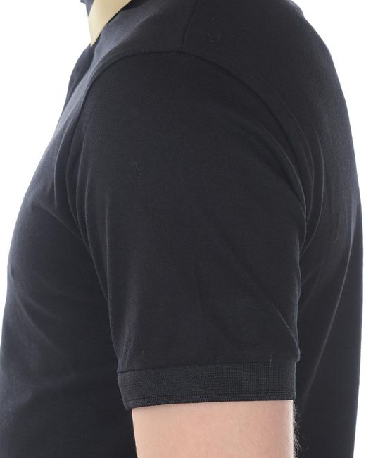 Emporio Armani Black Logo Slim Polo Shirt for men