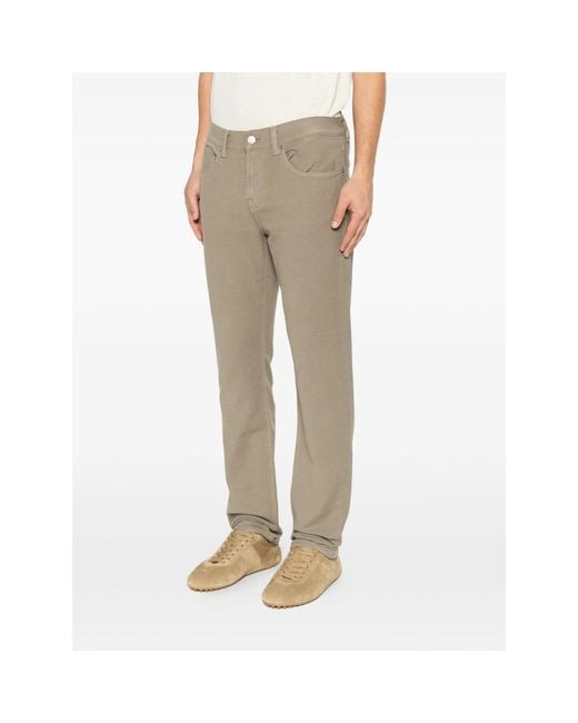 7 For All Mankind Natural Rawhide Logo-Patch Jeans for men