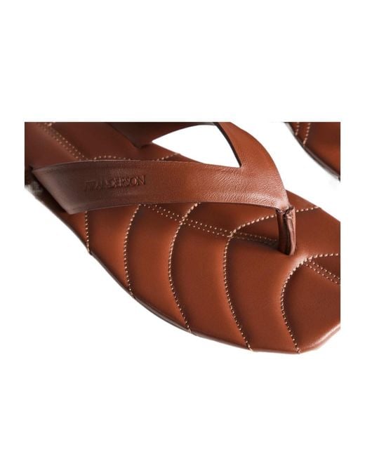 J.W. Anderson Brown Jw Anderson Leaf Slides for men