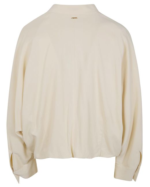 Twinset Natural Zip Front Bomber Jacket