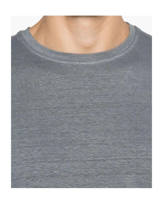 Roberto Collina Gray Crew-Neck T-Shirt for men