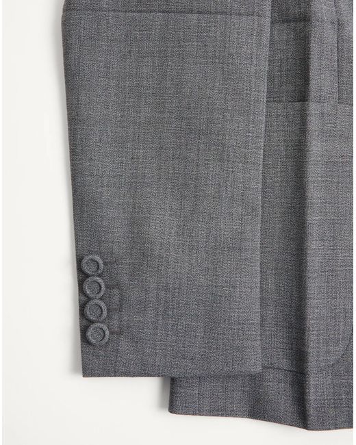 Valentino Gray Double-Breasted Jacket for men