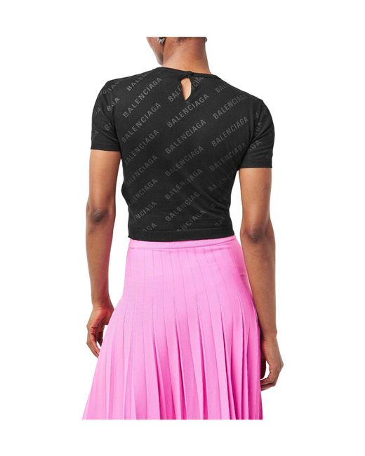 Balenciaga Black Knitted Top