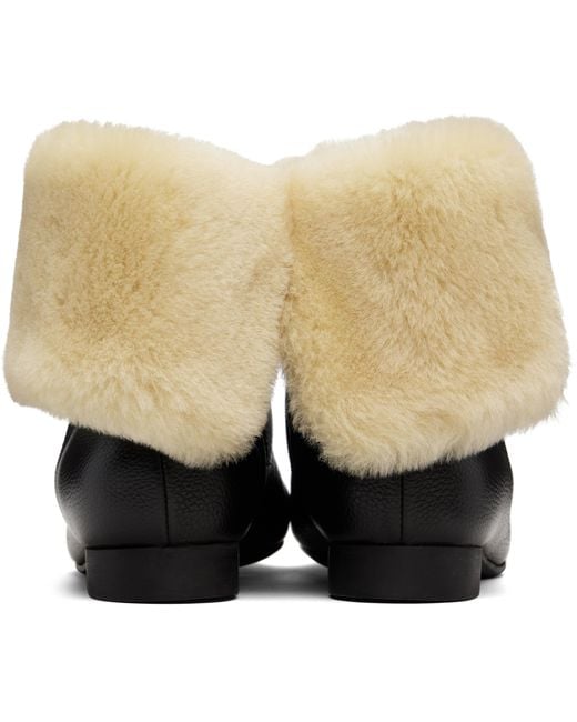 Totême Natural Shearling Boots