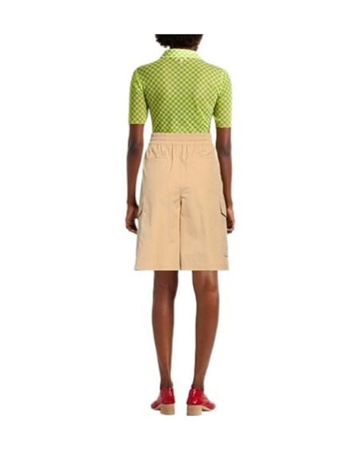 Weekend by Maxmara Natural Solid-Colored Work Shorts