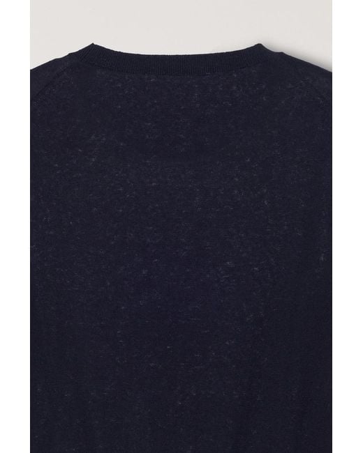 DUNST Blue Short-Sleeve Sweater for men