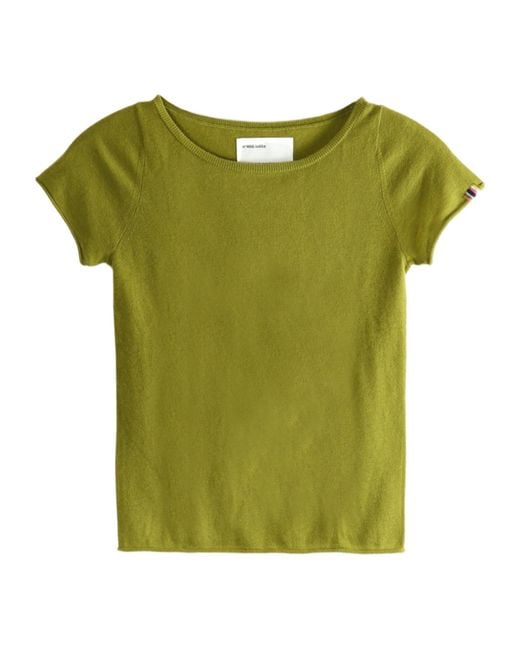 Extreme Cashmere Green Lolita Crew Neck T-Shirt