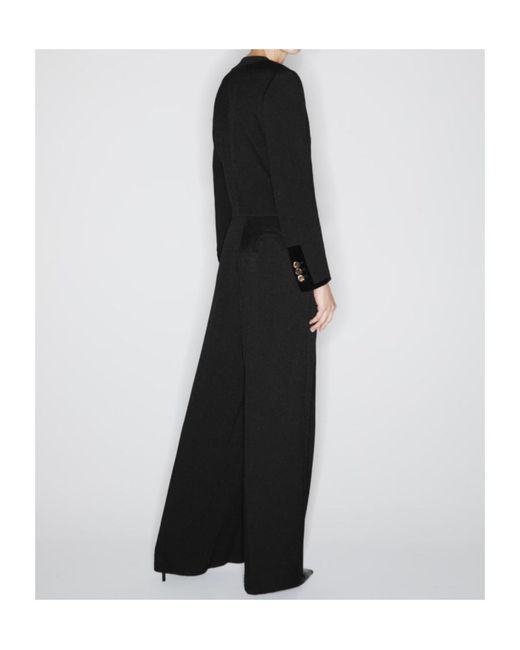 Blazé Milano Black Ropped Cotton Velvet-Trimmed Viscose Jacket