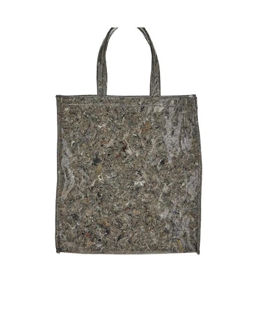 Uma Wang Gray Double-Handle Handbag
