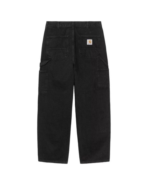Carhartt Black Og Double Knee Trousers for men