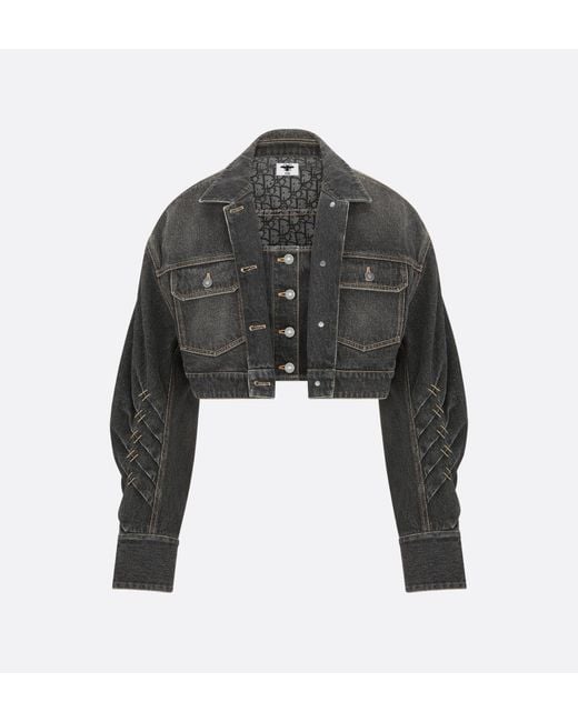 Dior Gray Short Denim Jacket