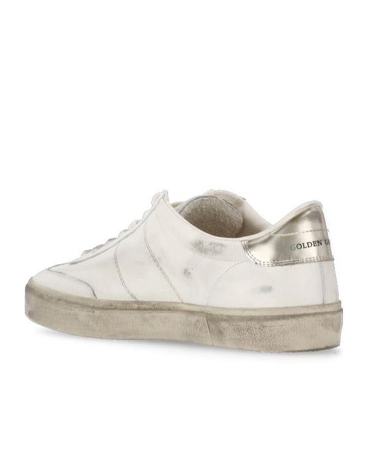 Golden Goose Deluxe Brand White Soul Star Lace-Up Sneakers for men