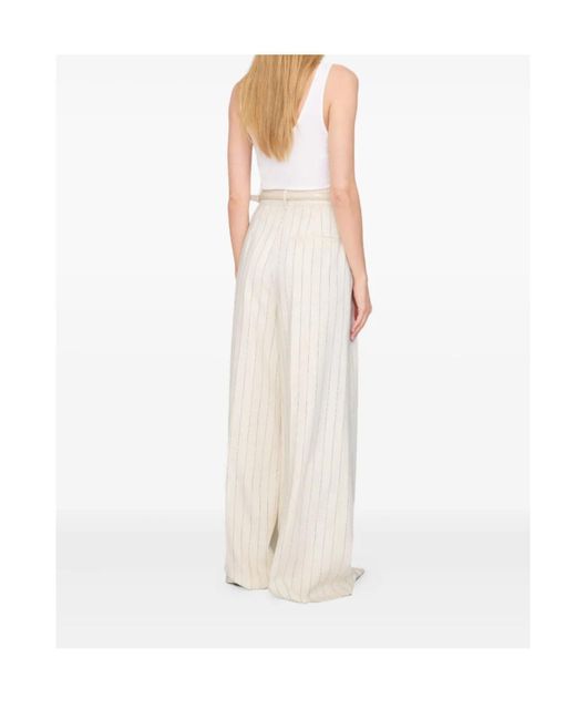 Anine Bing White Lou Trouser