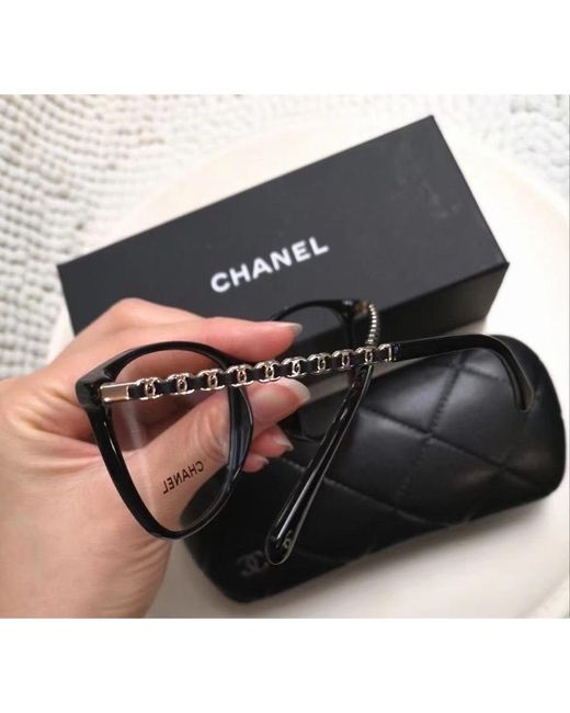 Chanel Metallic Eyewear Square Frame Glasses