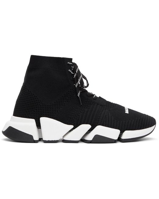 Balenciaga Black Speed 2.0 Lace-Up Sneakers for men