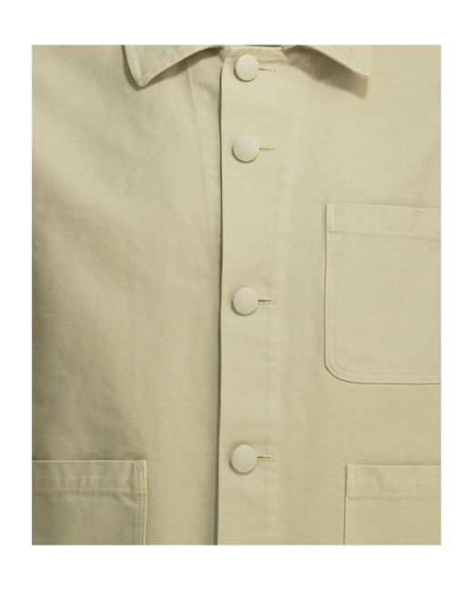 Auralee Green Patch-Pocket Coats for men