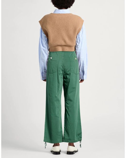 Rag & Bone Green Plain Colour Casual Trouser