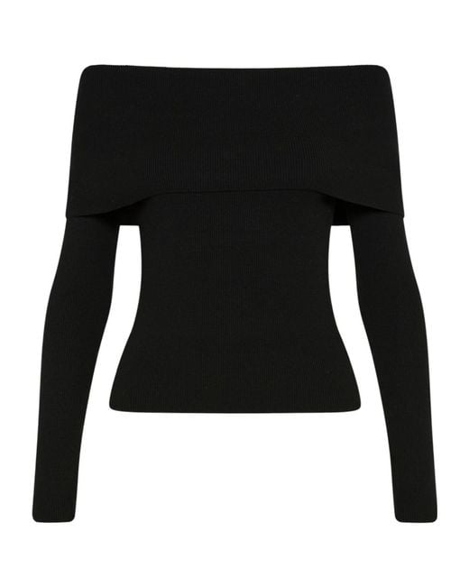 Marella Black Cowl-Neck Sweater