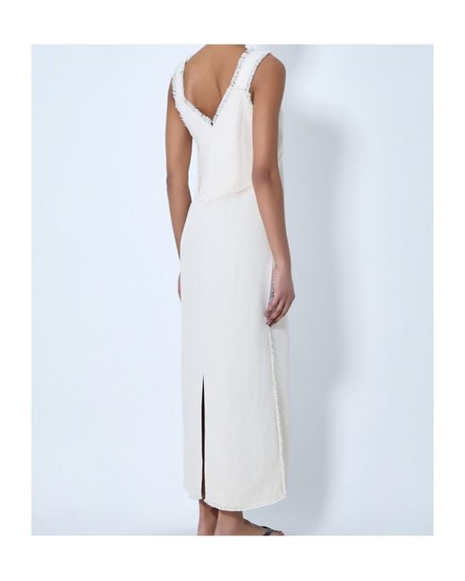 Totême White Guipure-Lace Cut-Out Dress