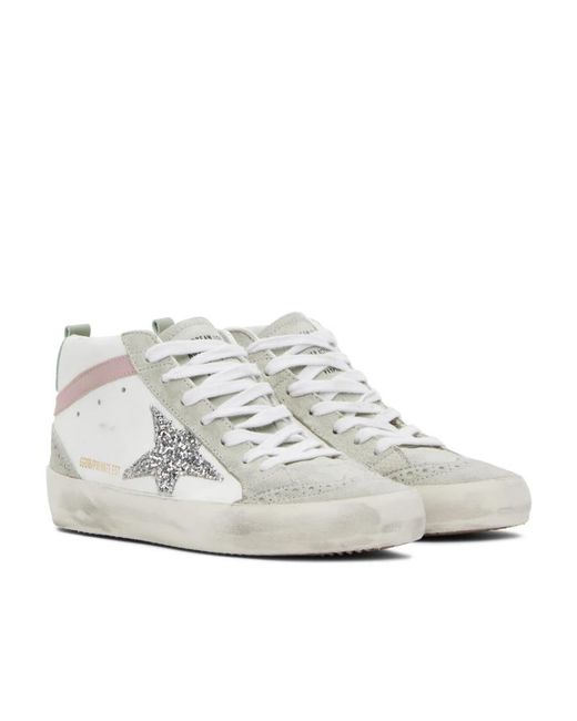Golden Goose Deluxe Brand White Mid Star High-Top Casual Shoes