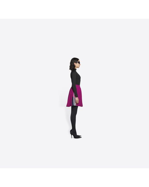 Balenciaga Purple Sporty B Tracksuit Skirt
