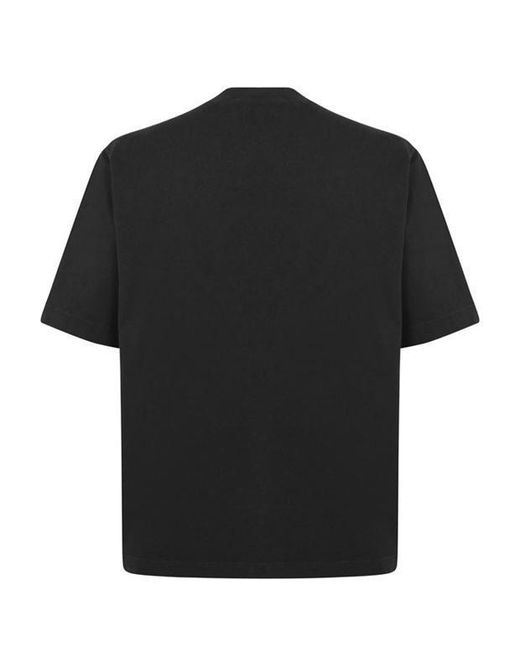 Acne Black Logo Short-Sleeved T-Shirt for men