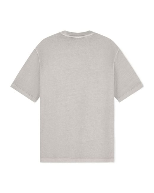 ARMANI EXCHANGE White Logo-Print Crew-Neck T-Shirt for men