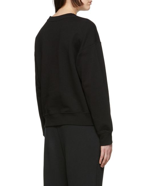 Moncler Black Palm-Patch Cotton Sweatshirt