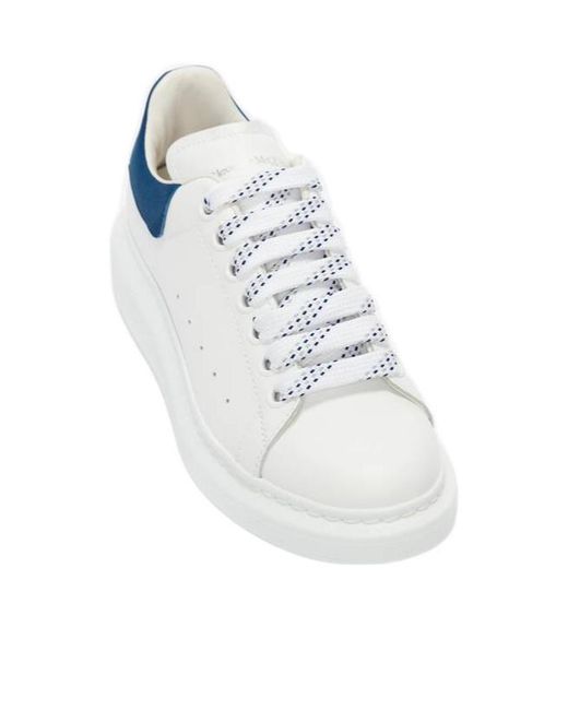 McQueen White Oversized Lace-Up Sneakers for men