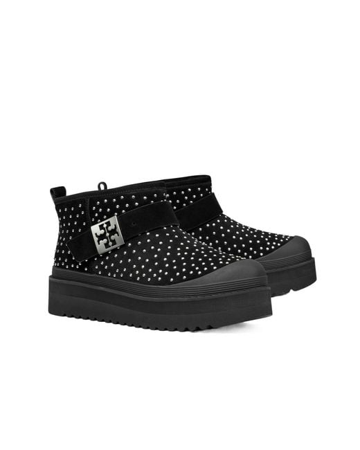 Tory Burch Black Mellow Platform Boots