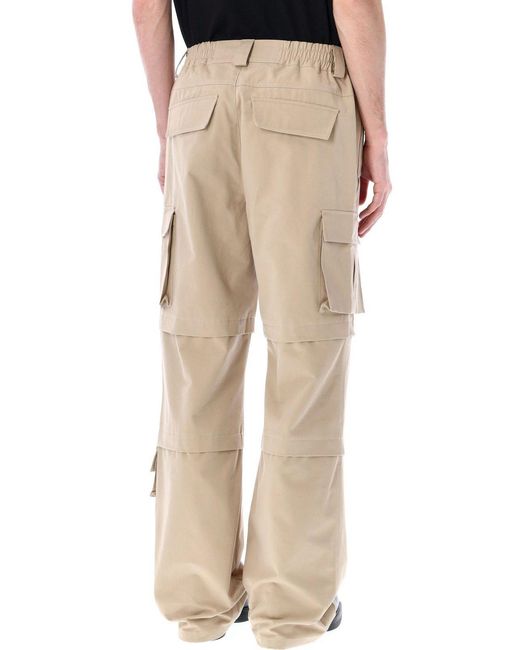 M I S B H V Natural Baggy Cargo Pants for men