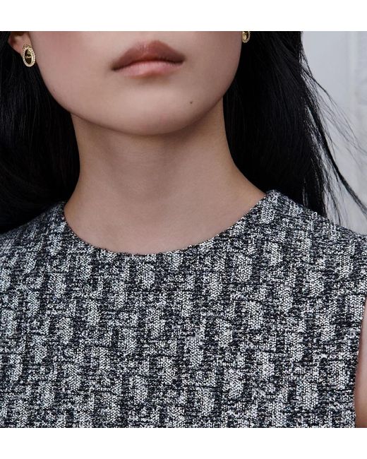 Dior Gray Short Straight Dress