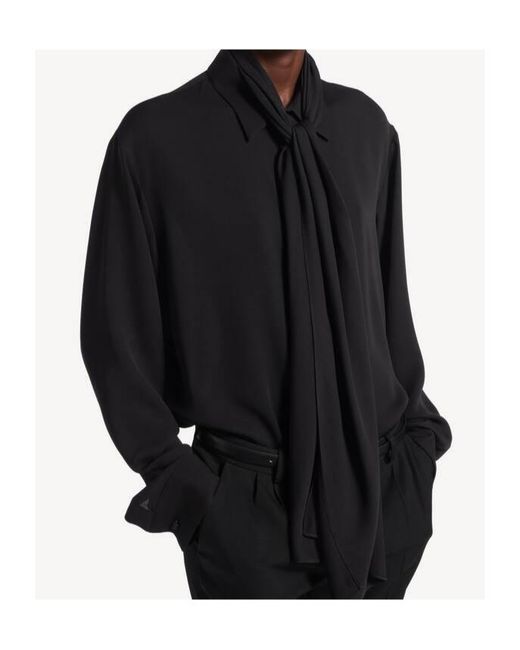 Balenciaga Blue Scarf Shirt