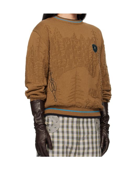 Kiko Kostadinov Brown Fitz Knit Jumper for men