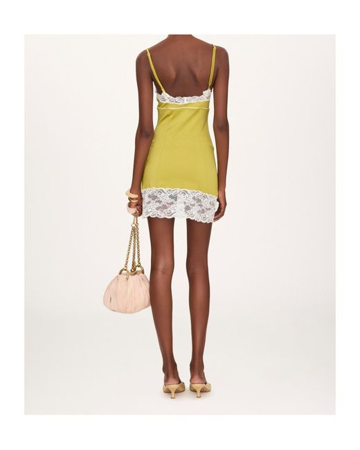 Chloé Yellow Lace-Trim Nightdress