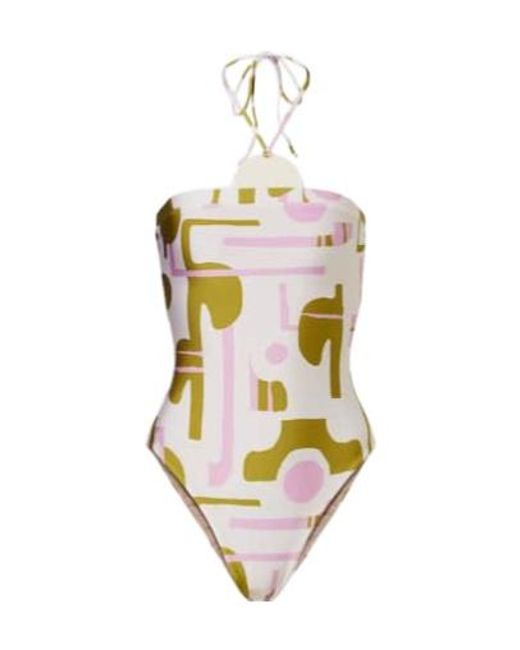 Adriana Degreas White Printed Swimsuit