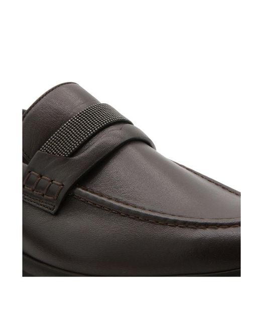 Brunello Cucinelli Black Round-Toe Loafers