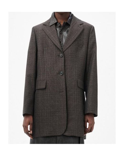 Our Legacy Black Queens Check-Pattern Blazer