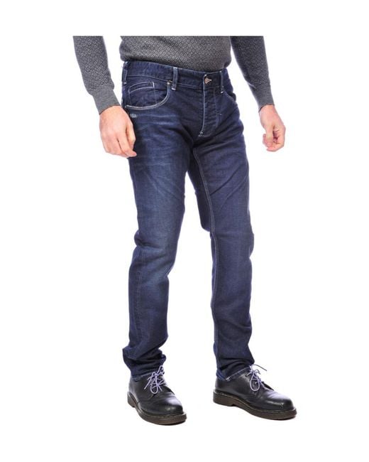Armani Jeans Blue Logo Jeans for men