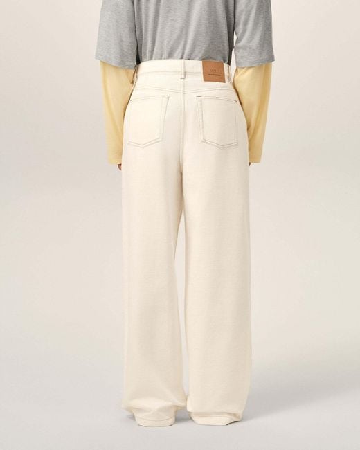 AMI Natural Ami Wide Fit Trousers for men