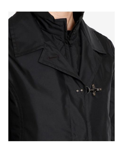Fay Black Toggle Closure Jacket