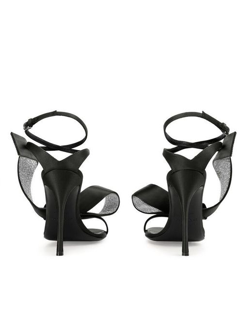 Sergio Rossi Metallic Logo Sandals