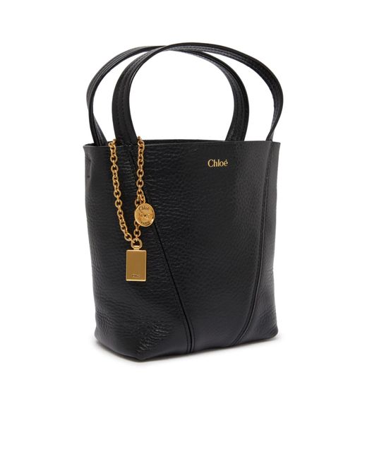Chloé Black Logo Shoulder Bag