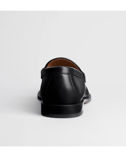 Dior Black Pattern Panel Loafers for men