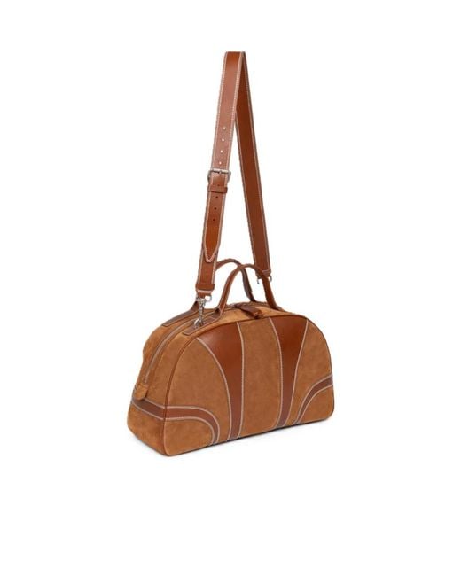 Dries Van Noten Brown Top Handle Shoulder Bag for men