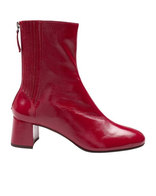 Aquazzura Red Honore Bootie