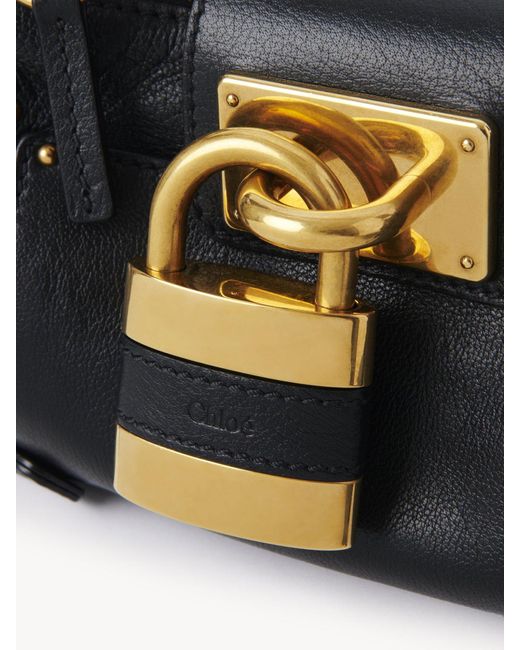 Chloé Black Chloé Paddington Padlock Detailed Small Shoulder Bag