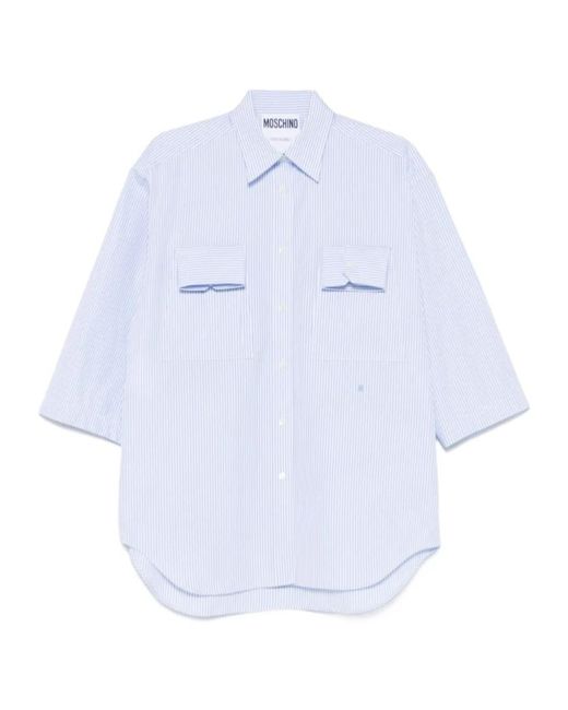 Moschino White Striped Shirt
